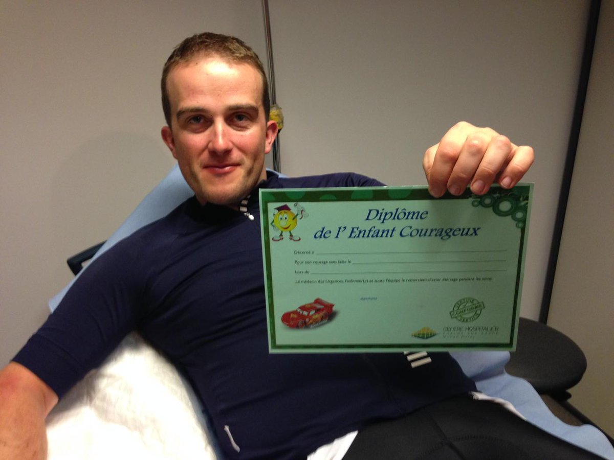 Great day today but one of the team had a bit of an off. Got to love the sense of humor with the French NHS.