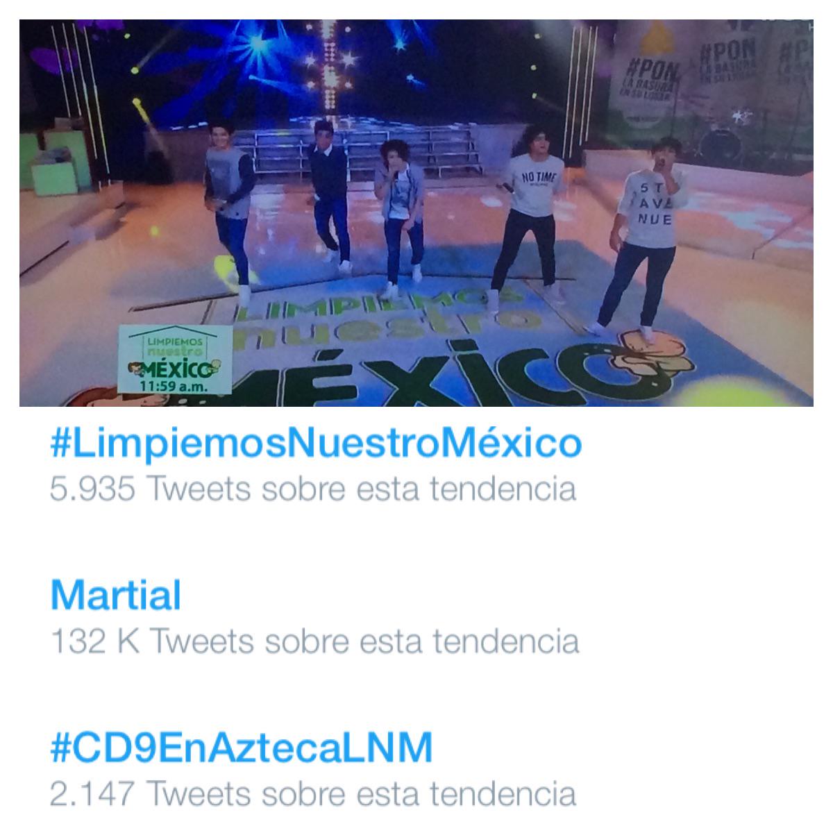 giogeminis's tweet image. Regresando d su exitosa visita a Colombia @somosCD9  se une a #limpiemosnuestroMéxico y logran un TT #CD9enAztecaLNM