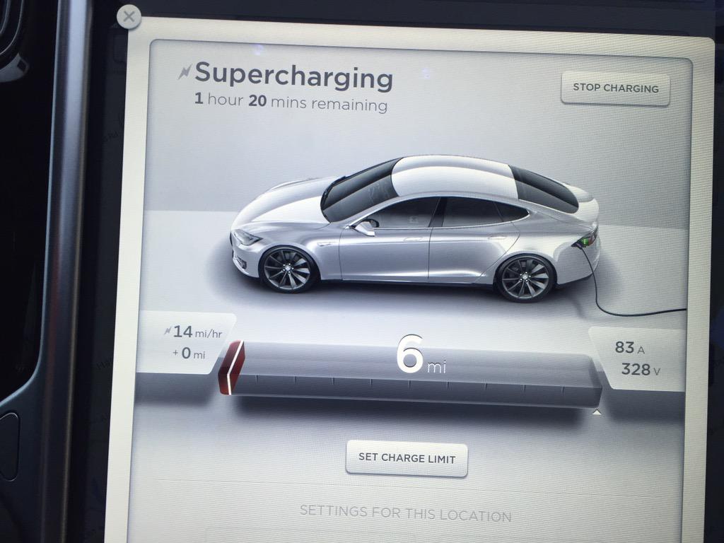 iaincar's tweet image. Perhaps cut it a bit fine in getting to the next supercharger!😨😨 #evproblems