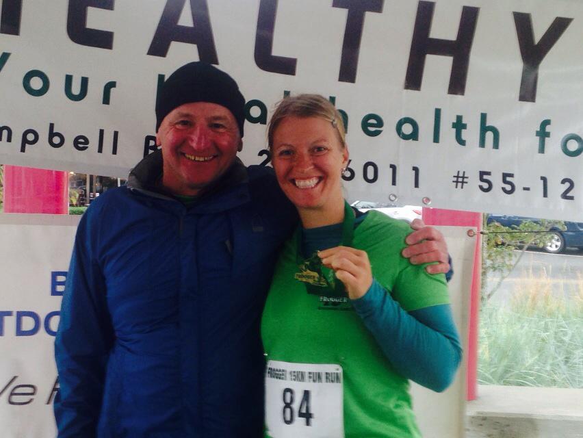 SociableLeisure's tweet photo. I did it! I ran 15km! Greenwaystrust @Outdooraddict #frogger15 #running #ILoveWhereILive #VancouverIsland #IAmVI http://t.co/lTWYtVP0xb