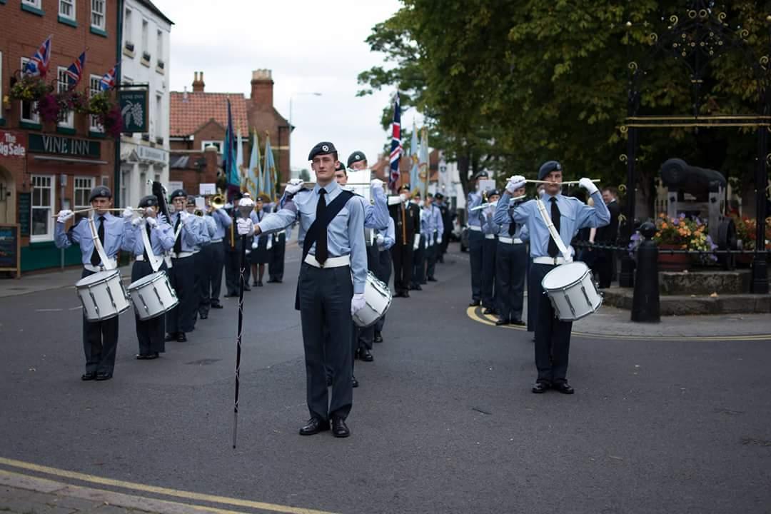 119 Sqn ATC Band at Retford Battle of Britain Parade 2015.