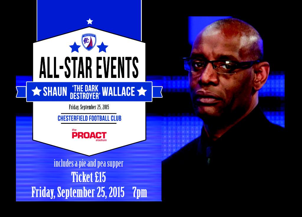 ChesterfieldFC's tweet image. The Dark Destroyer is heading to the Proact on Friday! Just a handful of tickets remain - only £15 - don't miss out!