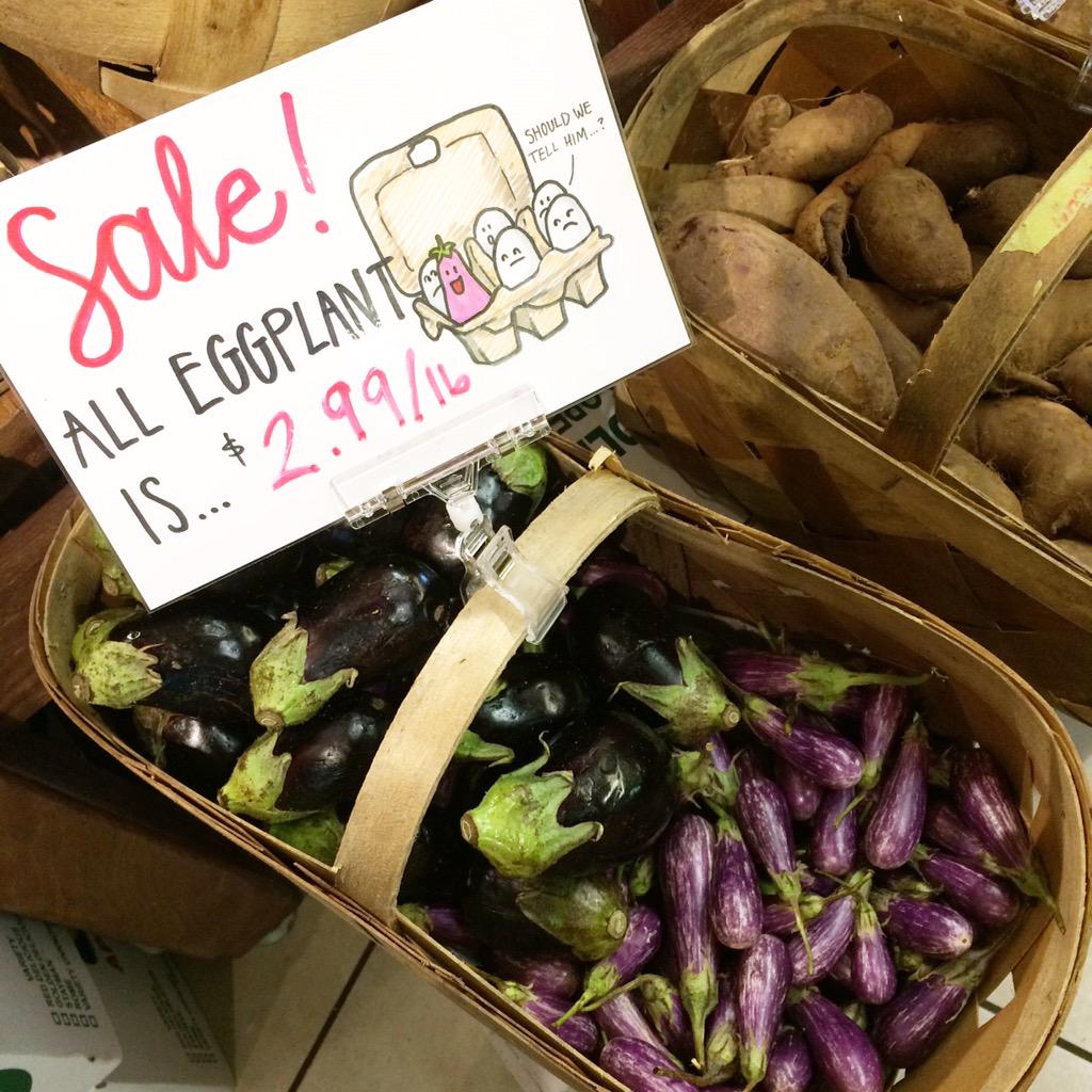 swamprabbitcafe's tweet image. Just a little #swamphumor. #eggplantsale #eggplantseason #eatlocalridebikes #yeahTHATgreenville