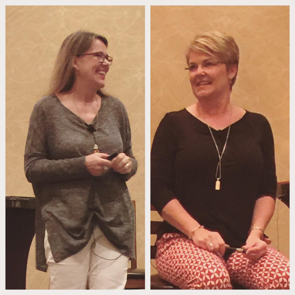 mandynabors's tweet photo. Love how these two bounce ideas and thoughts off of each other!!! @gailandjoan #d5tx #twosisters #missingmysister http://t.co/VcaNkRtjhs