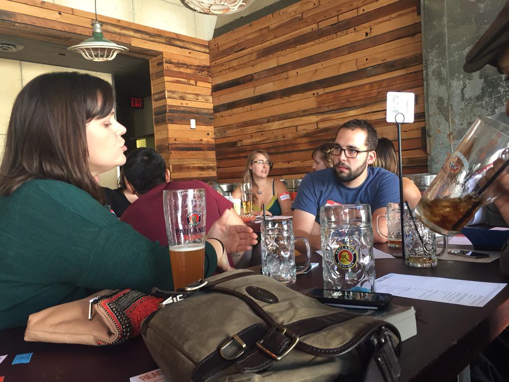 Having an awesome time at <a href="/BookRiot/">Book Riot</a> #Readharder book club with <a href="/ericsmithrocks/">Eric Smith</a> as the host! Thanks <a href="/FrankfordHall/">Frankford Hall</a>!