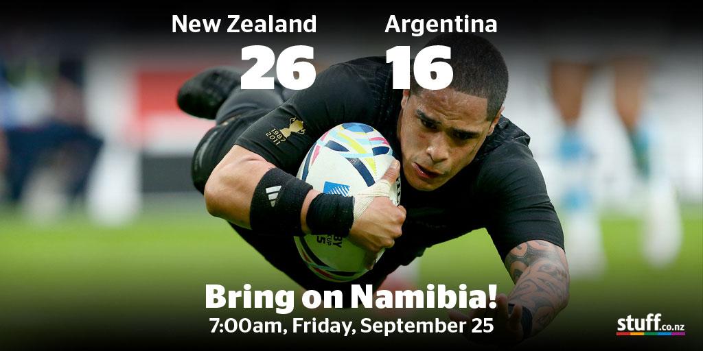 NZStuff's tweet photo. It wasn't the most convincing victory by the #AllBlacks, but a win is a win. One down, six to go! #NZLvARG http://t.co/9AdvnnJeAL