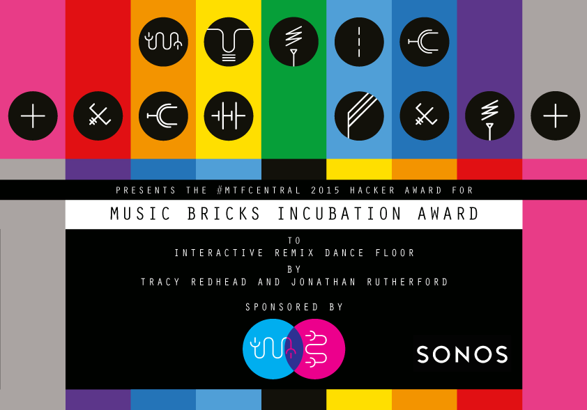 mtflabs's tweet photo. Winners of the #MusicBricks Incubation Award - Tracy Redhead and Jonathan Rutherford at #MTFCentral http://t.co/UOMBKOBEVo