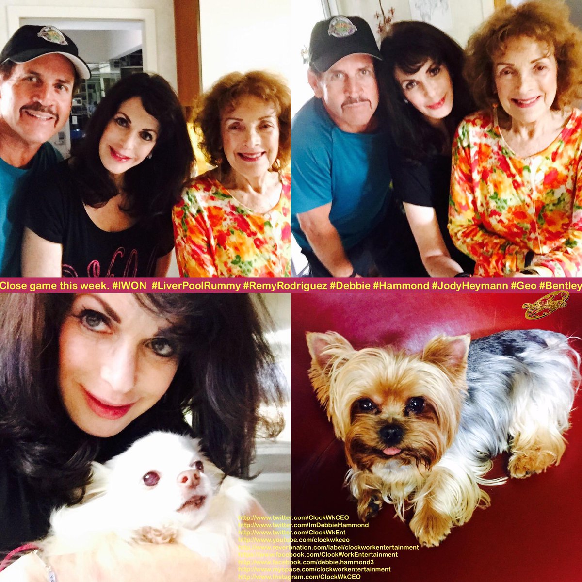 ImDebbieHammond's tweet photo. Close game this week. #IWON  #LiverPoolRummy #RemyRodriguez #Debbie #Hammond #JodyHeymann #Geo #Bentley http://t.co/M0AIXrQXyS