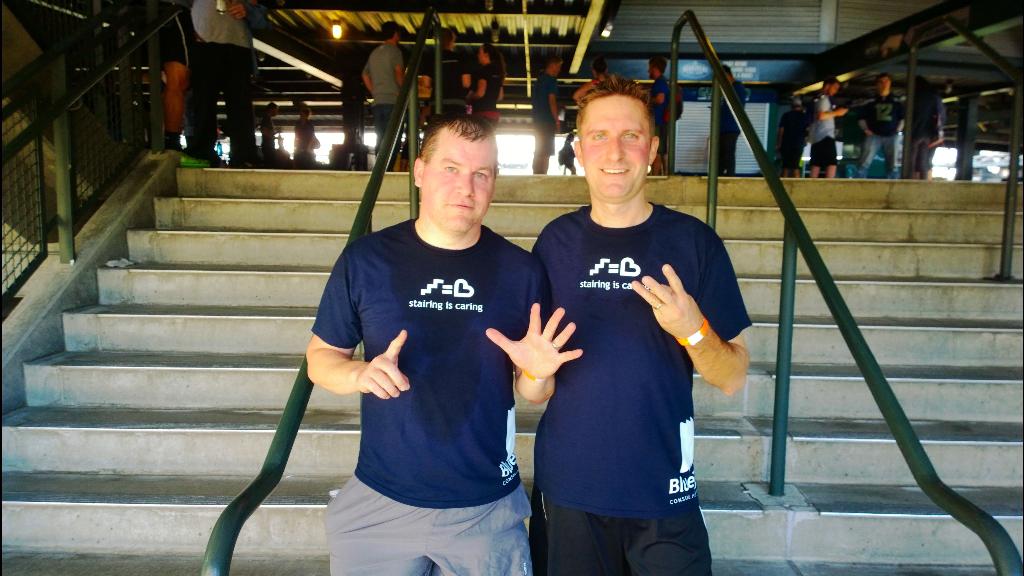 JoshuaTufts's tweet photo. Team #StepToThis of @BlueprintCSLLC 2015 #StairingIsCaring #1 in $ raised $2,601 & #8 Steps climbed 6,037 #BPCS #SCCA http://t.co/btu6C4DGH7