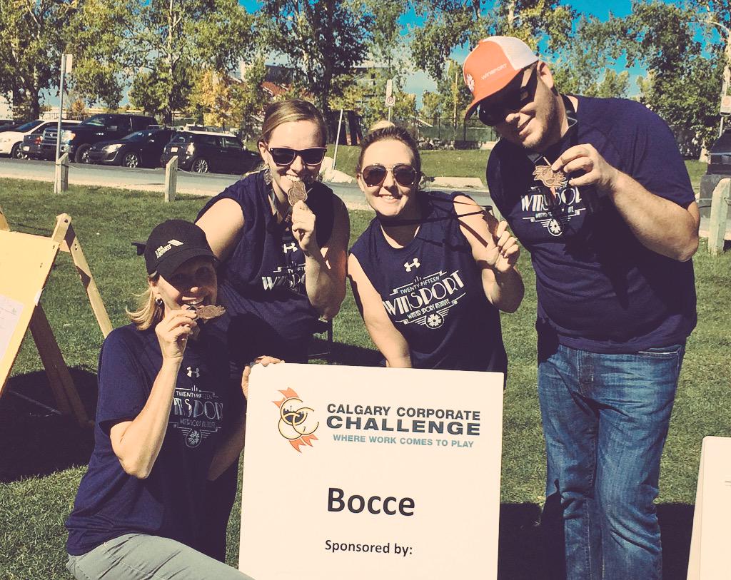 WinSportCanada's tweet photo. Yet another medal this weekend @Corp_Challenge #yyc for #WinSport! Way to go team! #bocce #podium performance http://t.co/M0T6KzfGSM