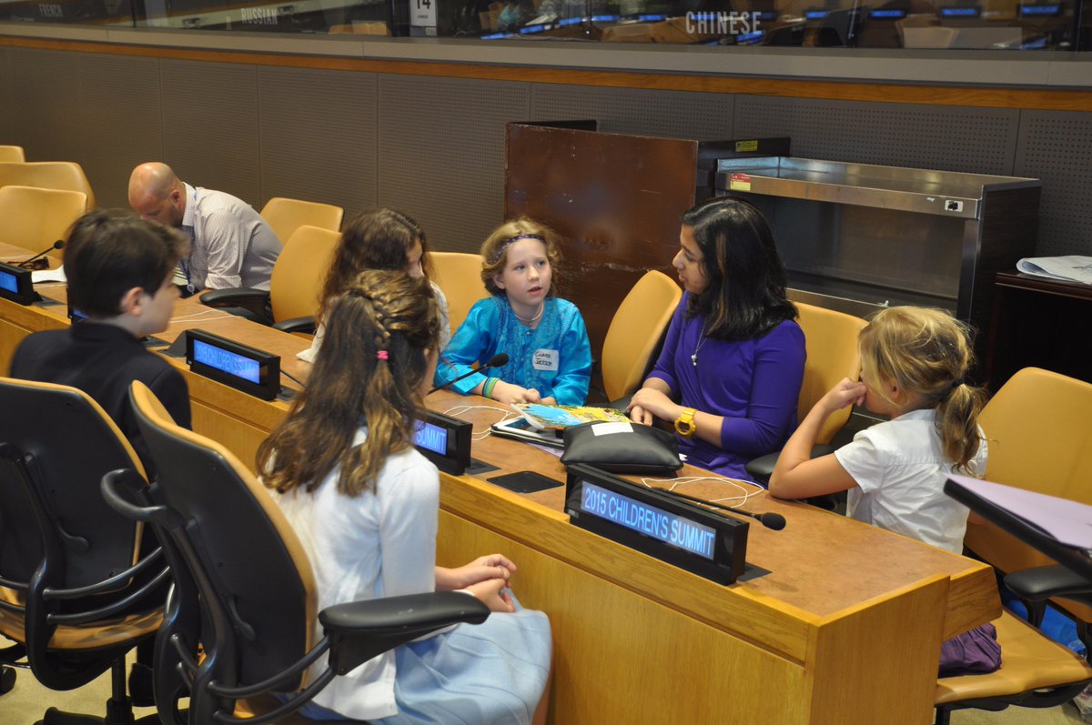 VOFGChildren's tweet photo. #UNChildrenSummit The children have divided themselves into groups and are hearing excerpts from the child authors http://t.co/mghqmMFmDd