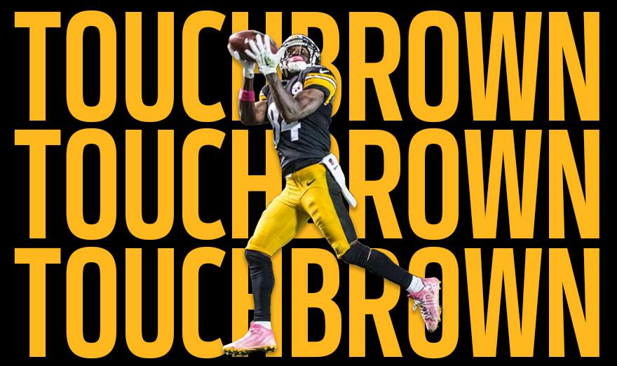 steelers's tweet photo. #TouchBrown http://t.co/qXRKZxHBTg
