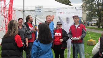 pozlivingbc's tweet photo. They are starting to cross the finish line at #AIDSWalkVan! @HIVanonymousCA is there to welcome the crowd! http://t.co/MJpNZgn8JB