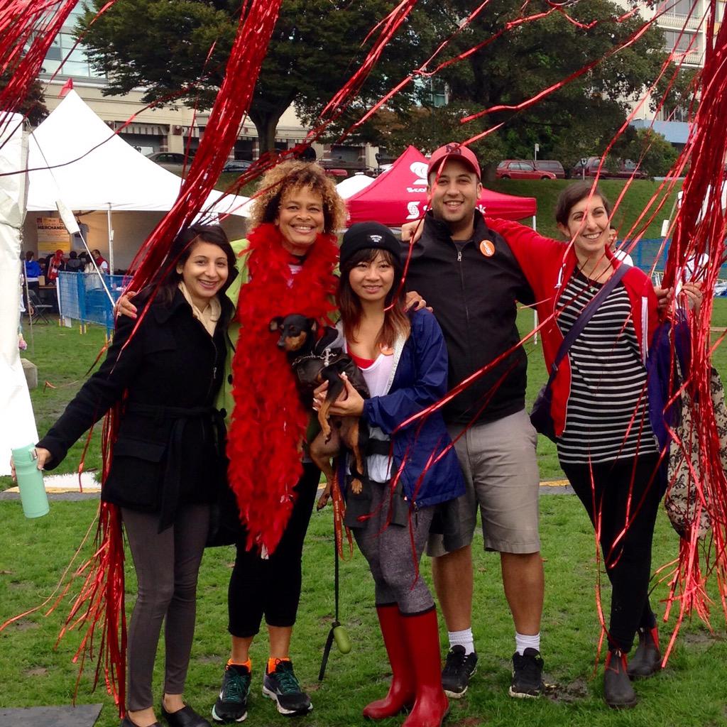 ConstanceBarnes's tweet photo. And we made it to the end! Happy and proud to walk the walk! @AIDSWALKVan #AIDSwalkVan #Vancentre http://t.co/7qfHsfWr97