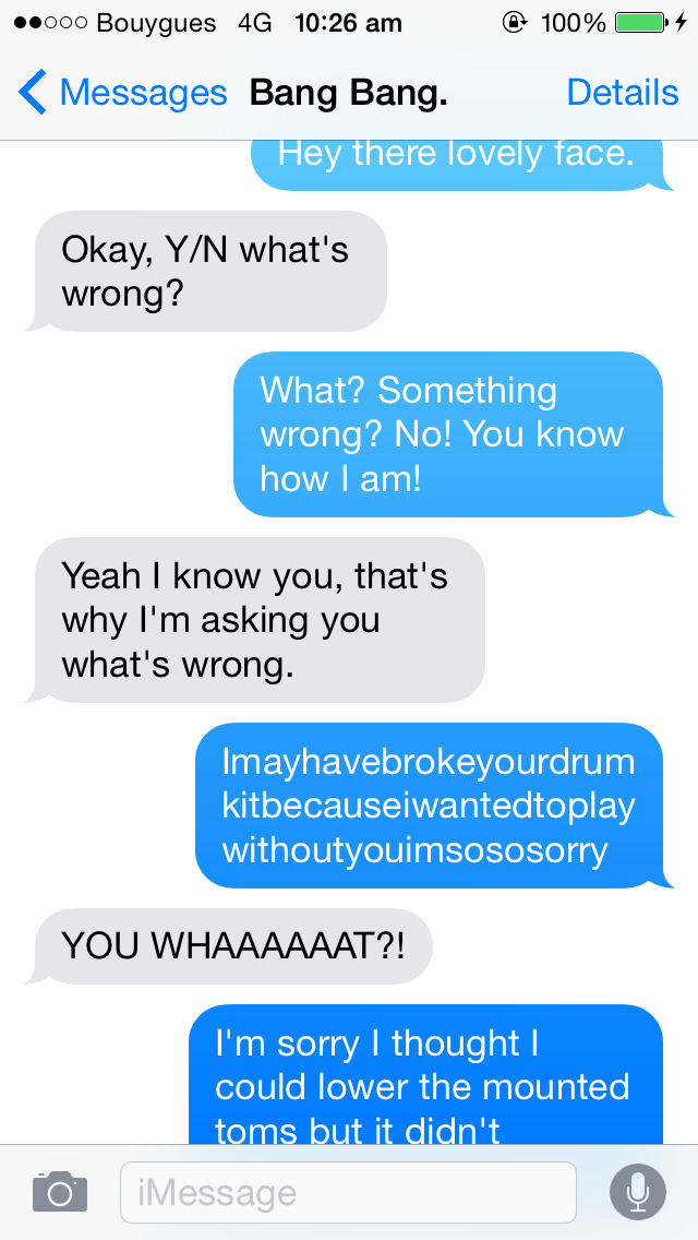 5SCS_Smut's tweet photo. “YOU WHAAAAAAT?!”- #Ashtun #TextSCS #CuteSCS http://t.co/AFvKmasPdG