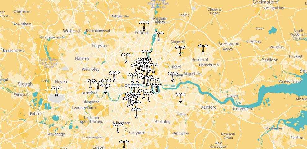 #London Community Food Map bit.ly/1F9wQXh #UrbanFarming