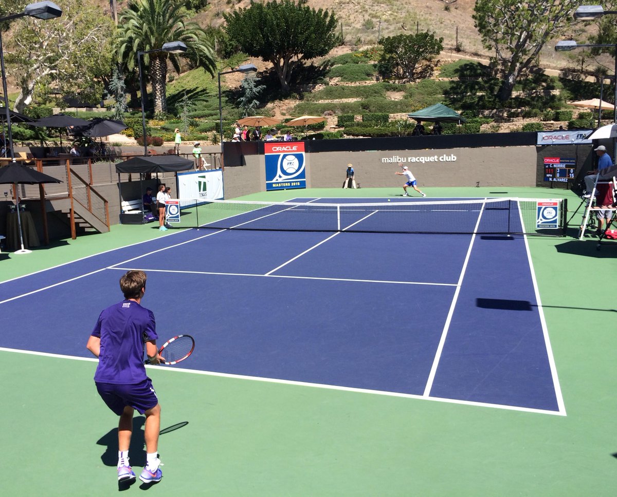 OracleTennis's tweet photo. Men's Singles Final at #OracleITAMasters has started! Tune into @TennisChannel to see @cam_nozza and @nicoalvarezc http://t.co/4mzSe71Ln0