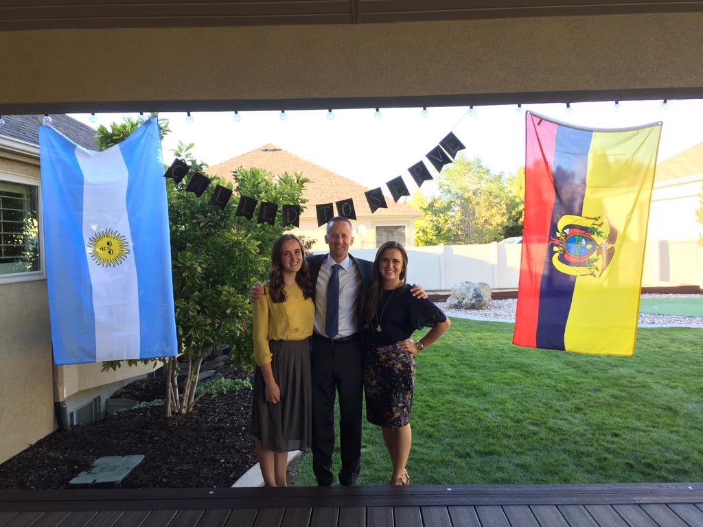 brentbart7's tweet photo. One coming, one going...Ecuador and Argentina will forever be changed. I'm so proud of my hijitas. http://t.co/Sgo8tprDJo