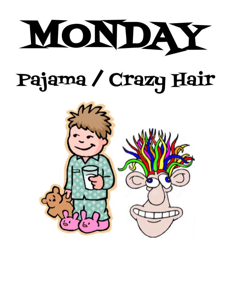 Kicking off Homecoming week with pajama / crazy hair day tomorrow! 😴💤💤💤