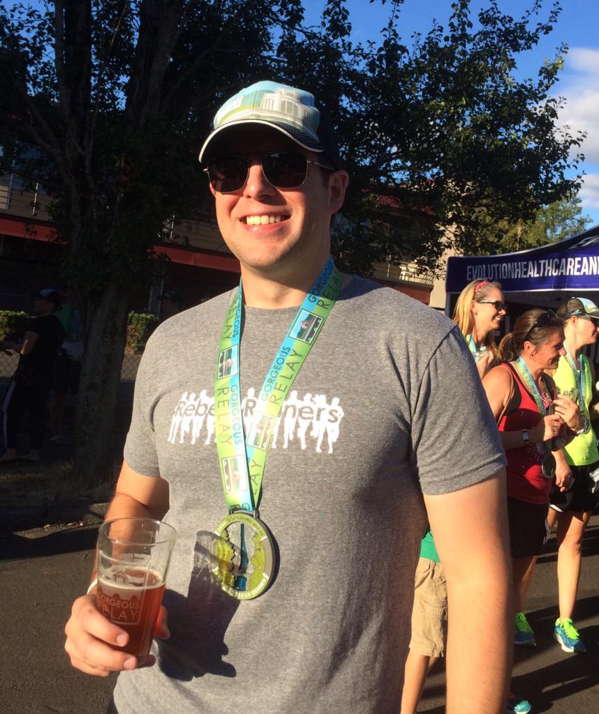 andrewintech's tweet image. Enjoying a victory beer after the #gorgeousrelay at @BaseCampBrewing #running #notcoding