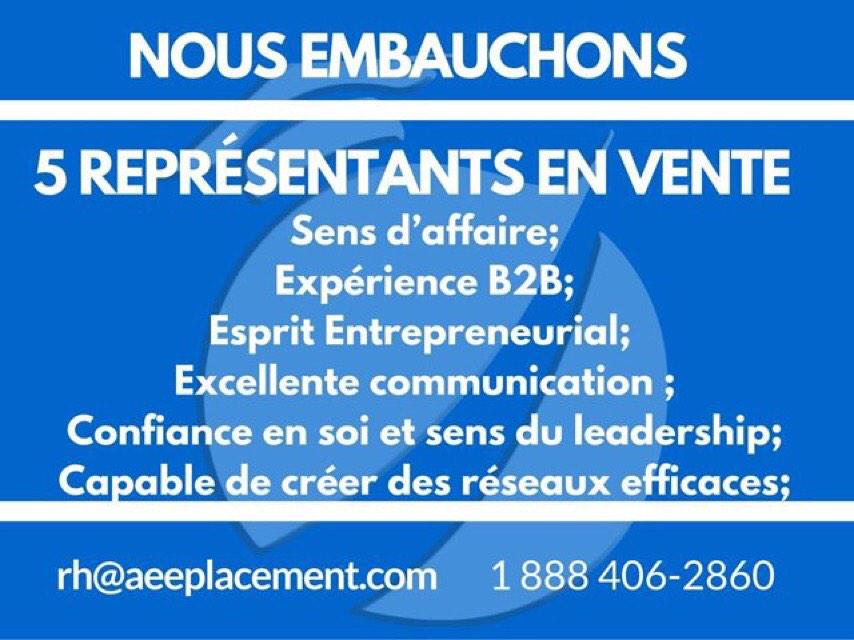 AEEPlacement's tweet photo. Représentants en vente recherchés! #jobmtl #jobsmontreal #vente #sales #montreal #mtl http://t.co/EVAwXL302q