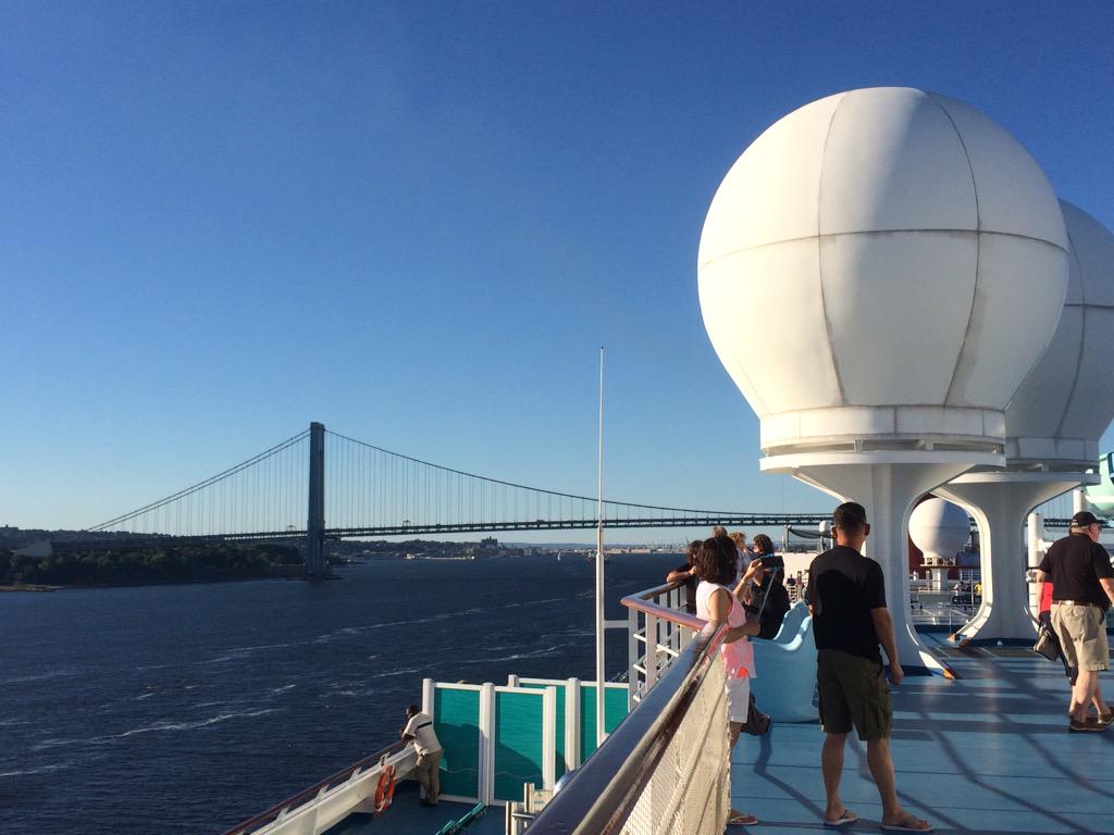 bemacmillan's tweet photo. Verrazano Bridge @CarnivalCruise #carnivalsplendor #canadanewenglandcruise #seminaratsea http://t.co/yxcW4muUCn