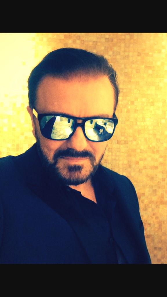 rickygervais's tweet image. OK, let's lose this fucking Emmy in style.
