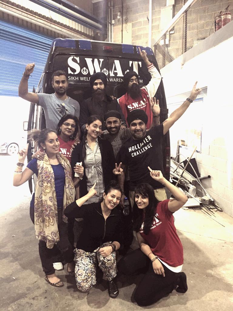 Donating 200 coke cans to SWAT charity.@SwatLondon