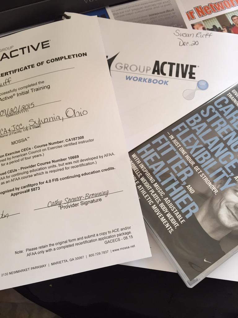 SusanRuffYMCA's tweet image. #Mossa #groupactive next certification under way