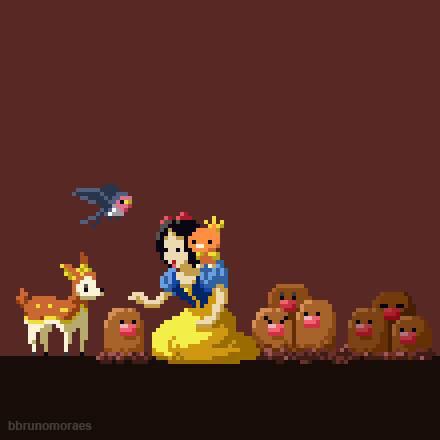 _MasterRED_'s tweet photo. Pokémon/Disney Princesses http://t.co/q7U4vaixnh