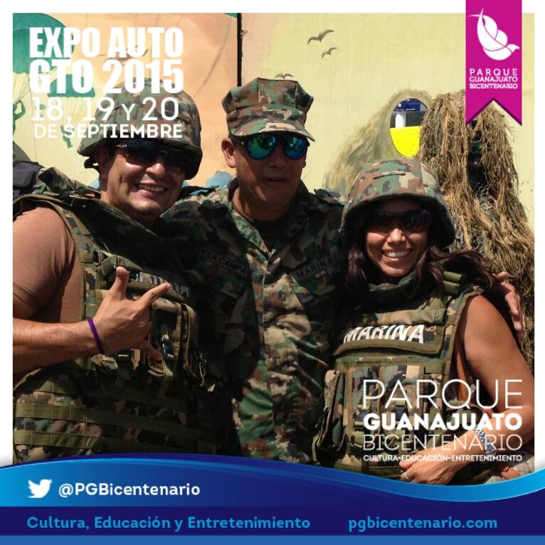 PGBicentenario's tweet photo. Nuestros amigos de la @SEMAR_mx dentro de los favoritos de #EXPOAUTOGTO en @PGBicentenario HOY finaliza 8:00pm http://t.co/MkuCEatsPa