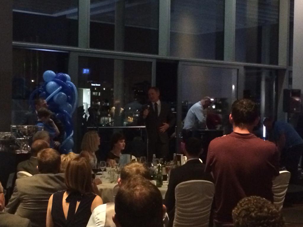Choicehotelgrp's tweet photo. @thegibsonhotel @DublinGAALive the main man making his speech #upthedubs Jim Gavin what a legend! http://t.co/rEdOIPafvO