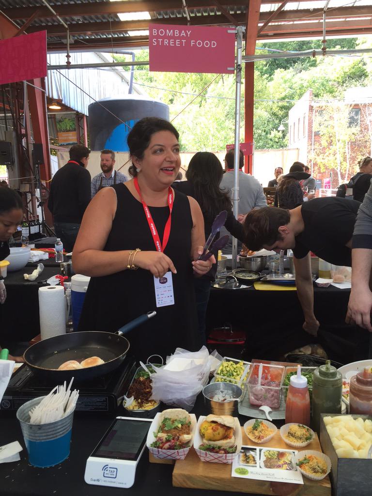 manningcanning's tweet photo. So nice to see @bombaystfoodto wowing people's taste buds today at #TOFW15. Well done my friends. http://t.co/eNzsj3uzGX