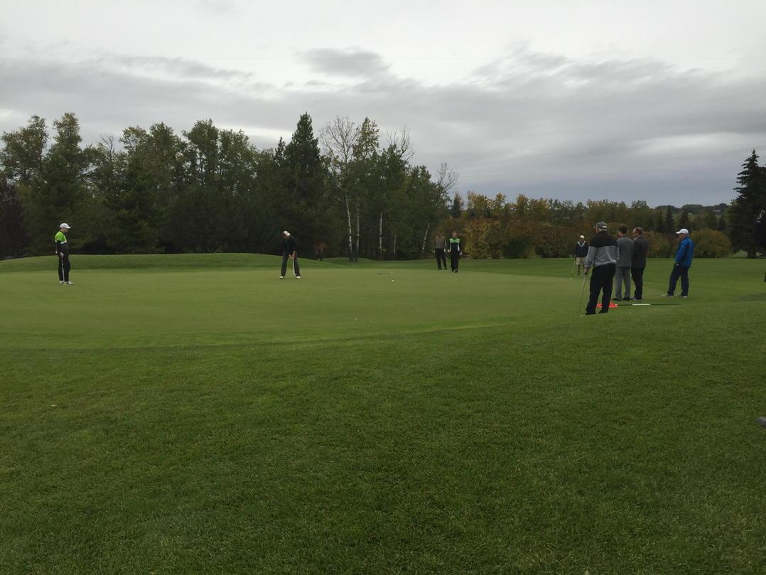 Ten man playoff at the Fall Classic #2teams and second playoff hole #tradition continues