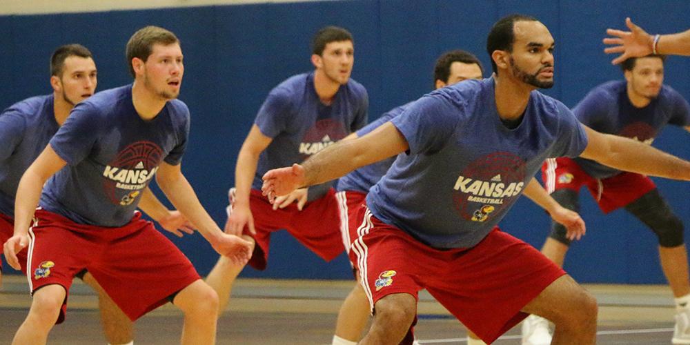 KUHoops's tweet photo. Boot Camp: Day 1 #kubball http://t.co/QNm8K226Ww