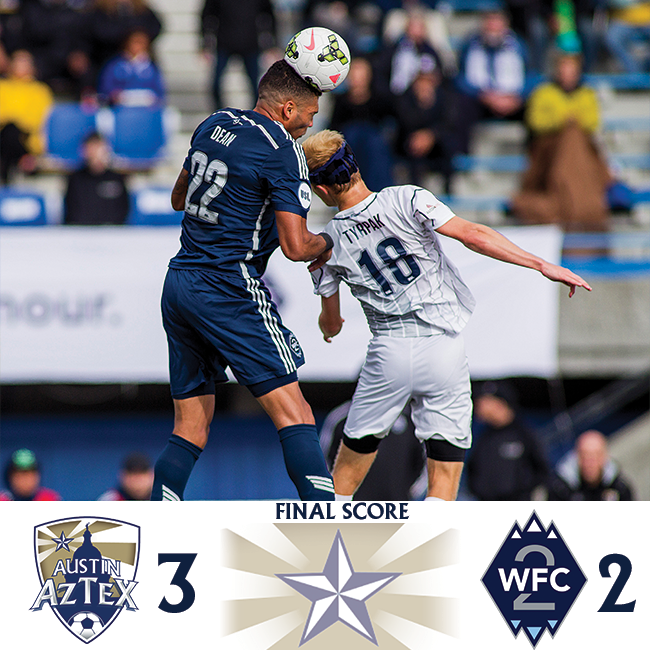 Aztex_MatchCast's tweet photo. FINAL: Aztex wrap up their season with a 3-2 come from behind victory over @WhitecapsFC 2. http://t.co/6MzsGqPyTi