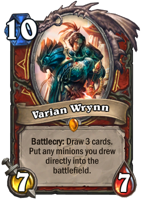 doandroidzdream's tweet photo. Crafted the Varian-meister in prep for my golden Warrior run. Courtesy of: Dust #Hearthstone #Funstone http://t.co/BCpWew9fA5