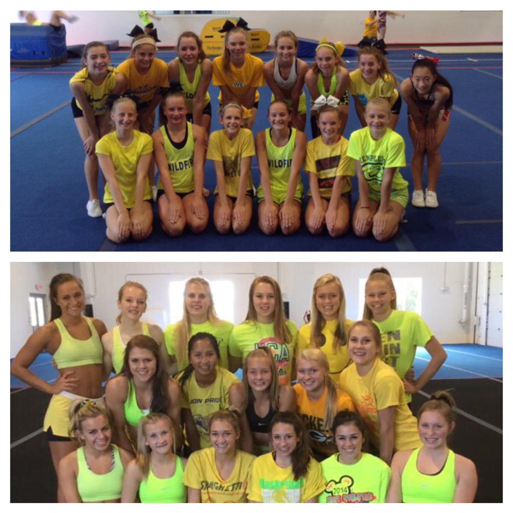 LetsGoRaysWI's tweet photo. Our amazing kids wore yellow today in support of @VarsityAllStar's #showyourgold childhood cancer awareness month! http://t.co/Ie1FtjKyuh