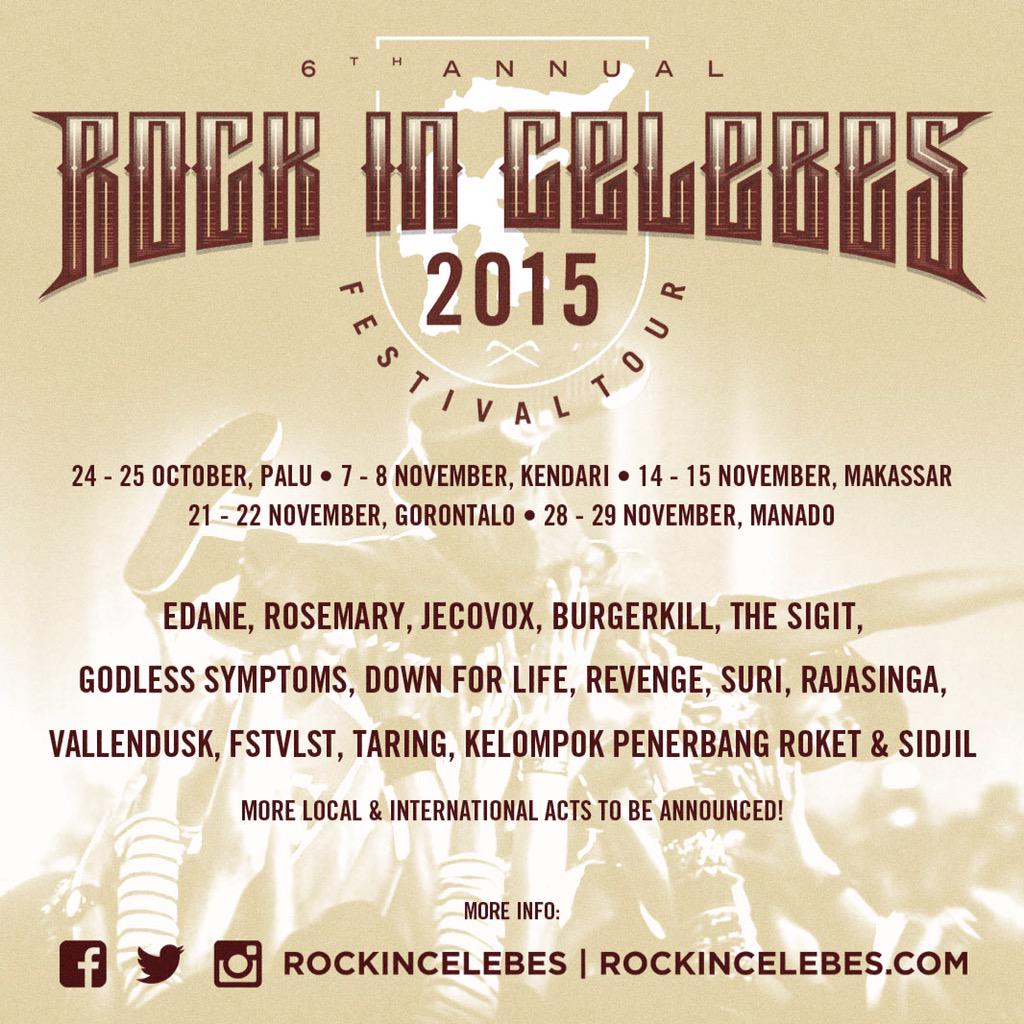 Berikut eflyer sementara #RICfest215 terlampir jadwal 5 kota dan line up tahap awal. More info to come!