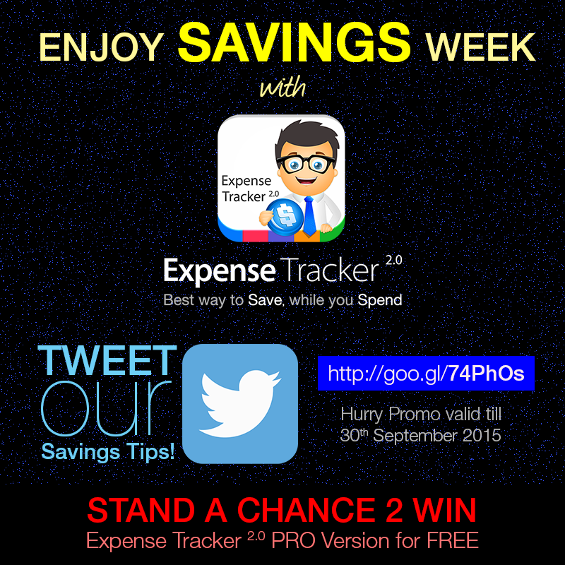 hSenidOutsource's tweet image. Enjoy #SAVINGS Week with #ExpenseTracker2.0 
Tweet &amp;amp; Win PRO Versions for FREE! goo.gl/74PhOs
