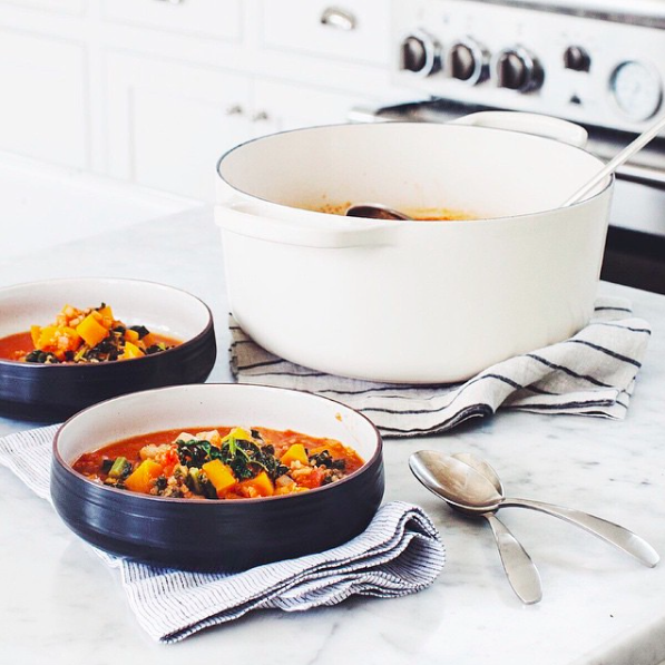 Weather is getting colder so time for hot soups. Pots by @crateandbarrel #leichtkuechen #foodporn #foodgasm #interior