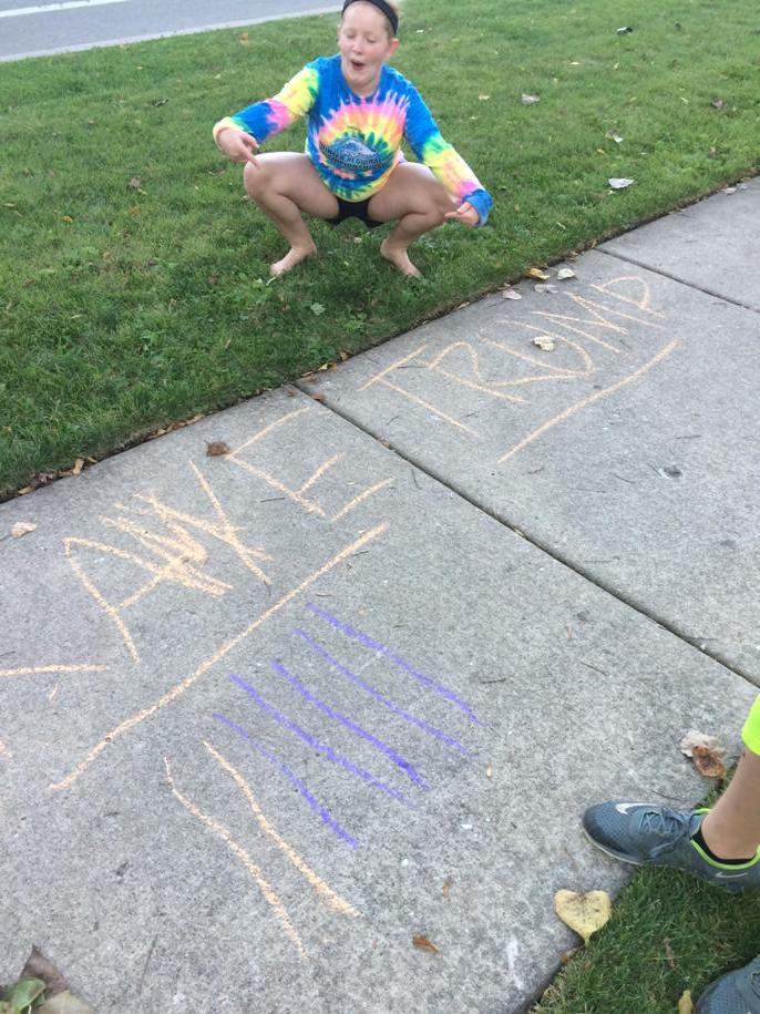 chillywinter's tweet photo. The kids made a sign by the road: honk once for trump, twice for Kanye. Well, America, you voted.... http://t.co/GNwKVvSBTH
