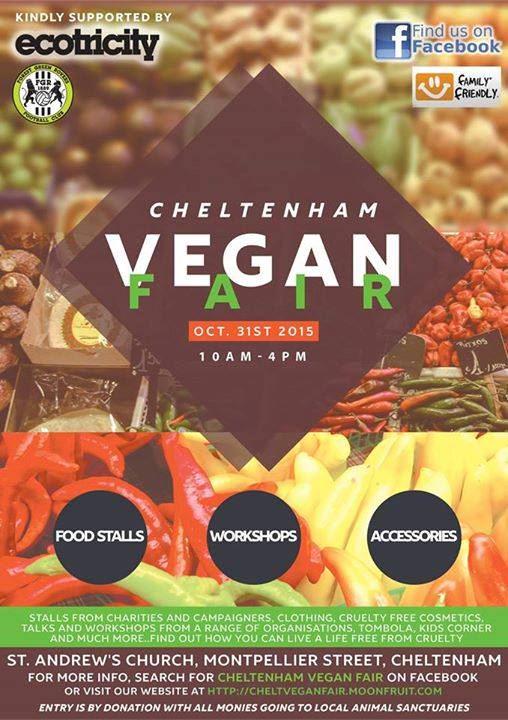 Cheltenham Vegan Fair flier