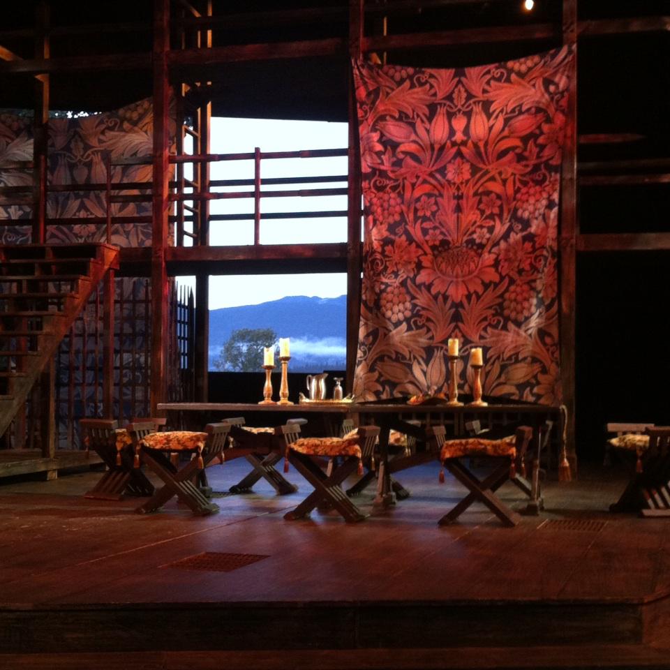bardonthebeach's tweet photo. The stage is set for the final performance of King Lear for #Bard2015! http://t.co/ybeExeOdsZ