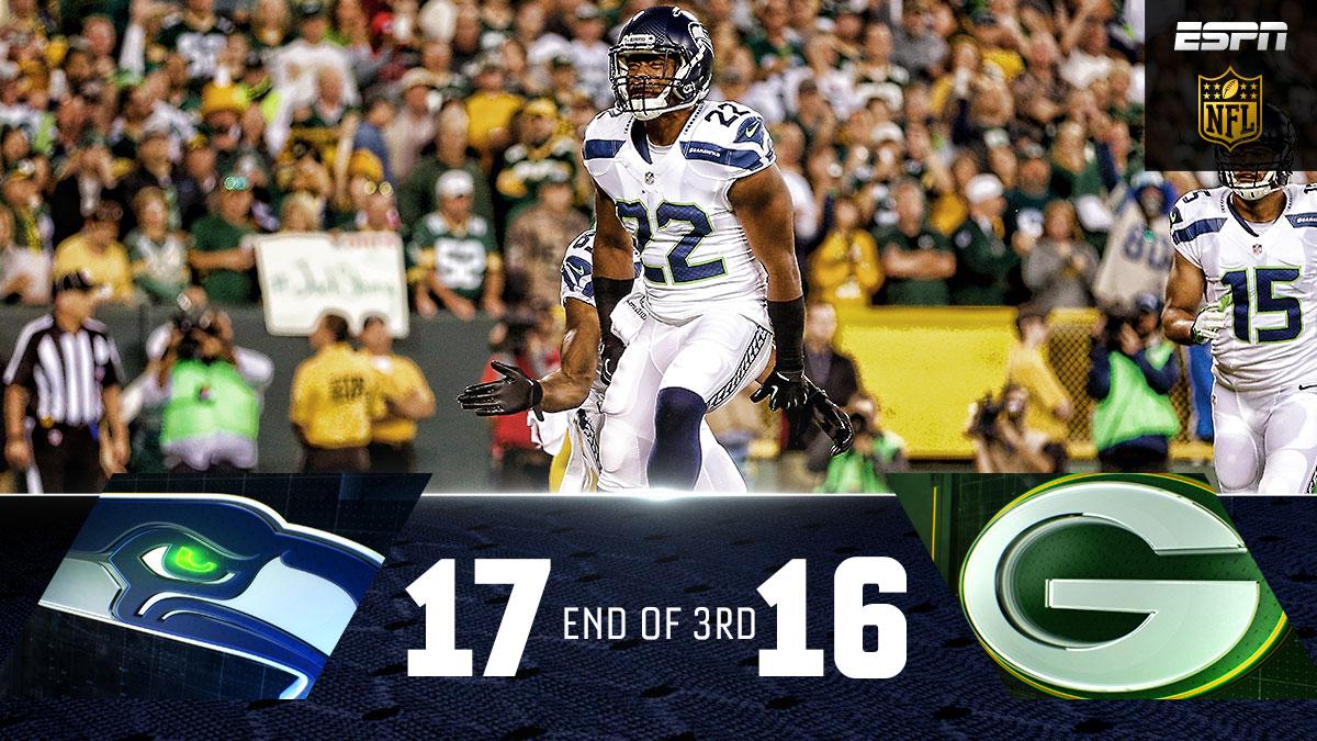 NFL on ESPN on Twitter: "End of 3rd: Seattles goes on a 14-3 run to