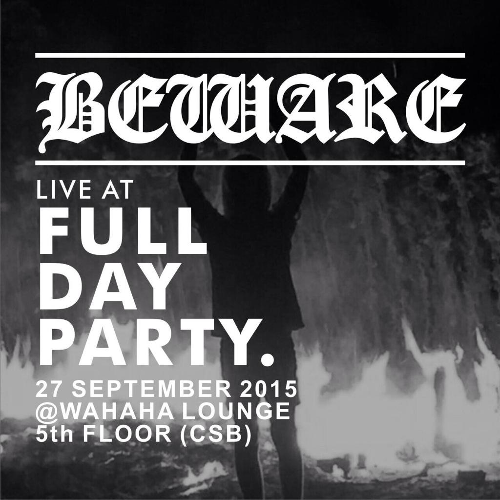 (27/9) FULL DAY PARTY: <a href="/poisonnova666/">POISON NOVA</a> <a href="/toreh_/">toreh</a> @BewareOfficial <a href="/banal_crust/">BANAL</a> Wasted &amp; Troll @ Wahaha Lounge 1pm htm:30k