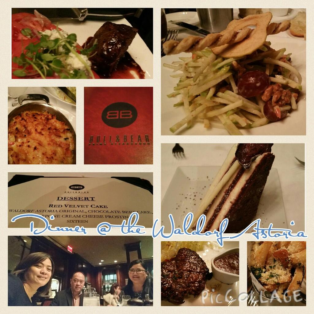 iamsherrymay's tweet photo. Dinner at Bull &amp; Bear #waldorfmoment  #originalwaldorfsalad #waldorfOriginalredvelvet http://t.co/NktEjqnNyL