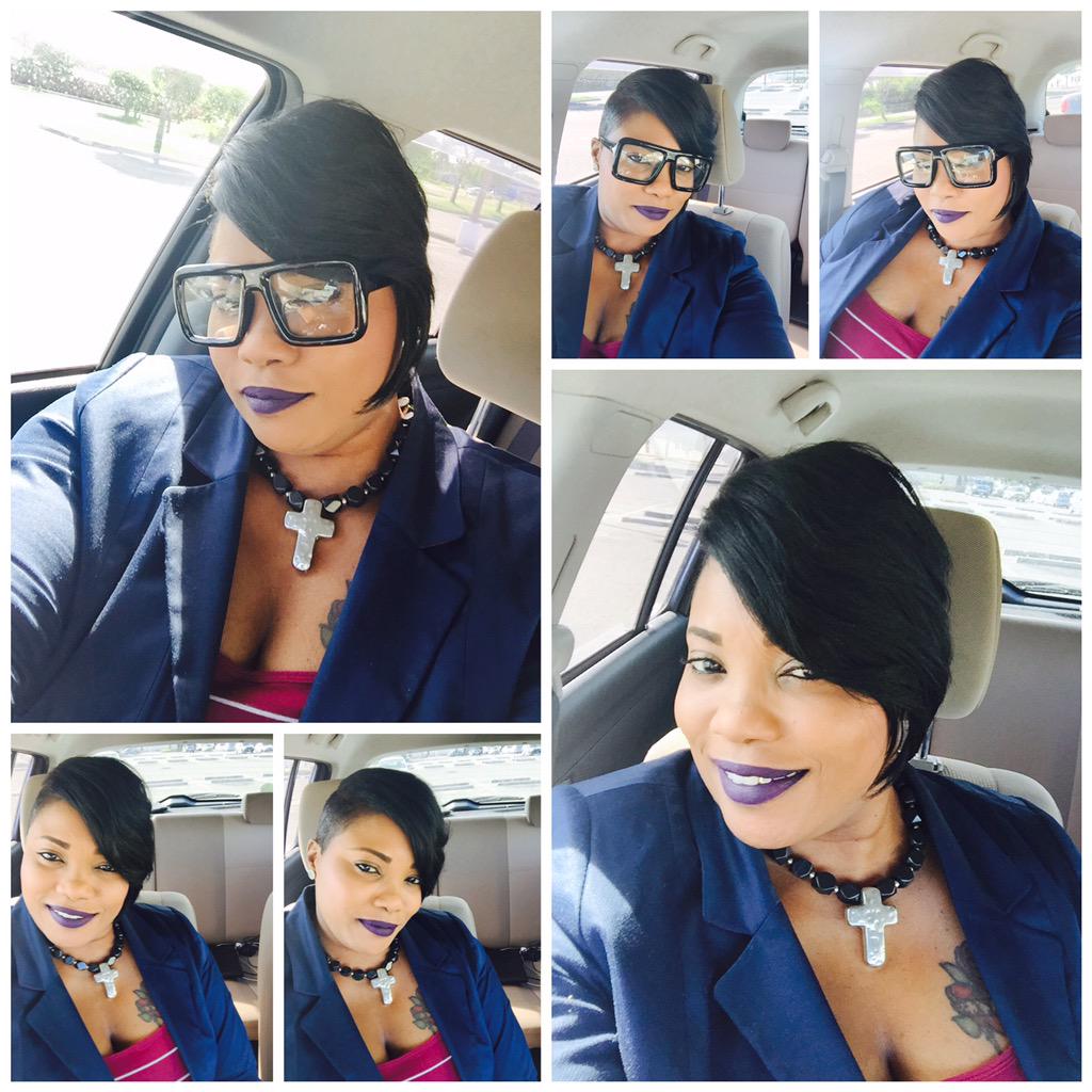 LBMinistriesInt's tweet photo. #MeetingSwag #ShortHair #PurpleLips #Carselfie #LBMinistries http://t.co/PfSzBUW8nT