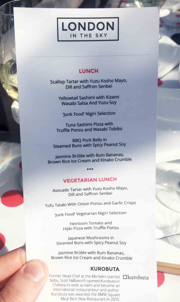 garyjberry's tweet photo. Water from @speyside_water &amp; wines from @villamaria_wine accompanied our @EventsinSkyUK @KurobutaLondon flight today http://t.co/O8MLCDR4Xc