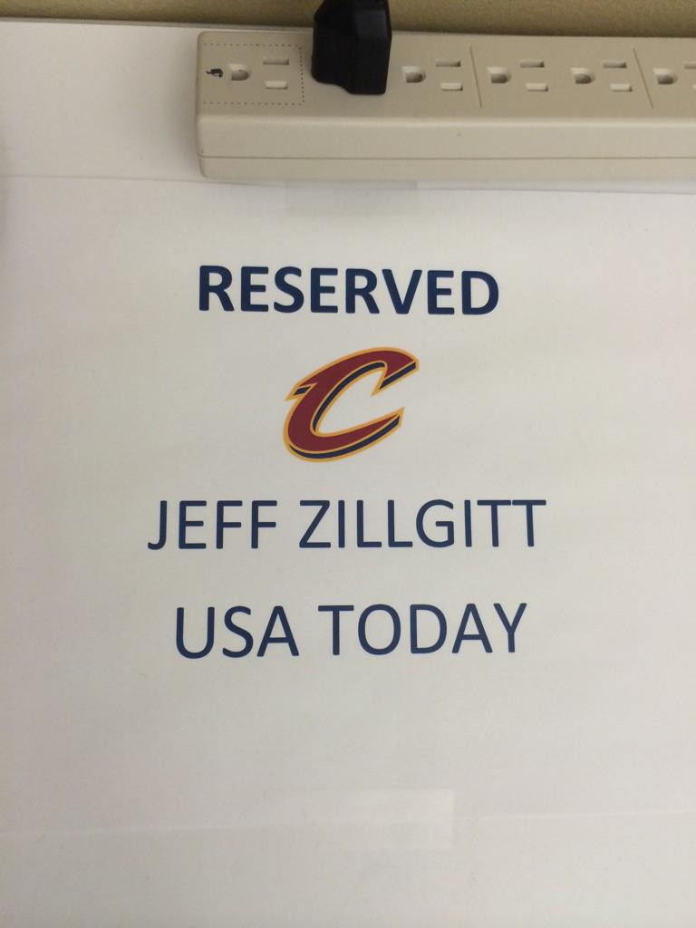 WindhorstESPN's tweet photo. Great news at Cavs media day today. @JeffZillgitt back on the job http://t.co/CDKpKI8a62